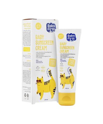 کرم ضد آفتاب کودکان SPF 30 بیبی فرست Baby First حجم 50 میلی لیتر
