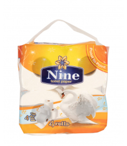 دستمال توالت ناین Nine مدل Point To Point بسته 4 عددی