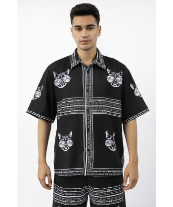 پیراهن آستین کوتاه مردانه لوسیفر کد M21146