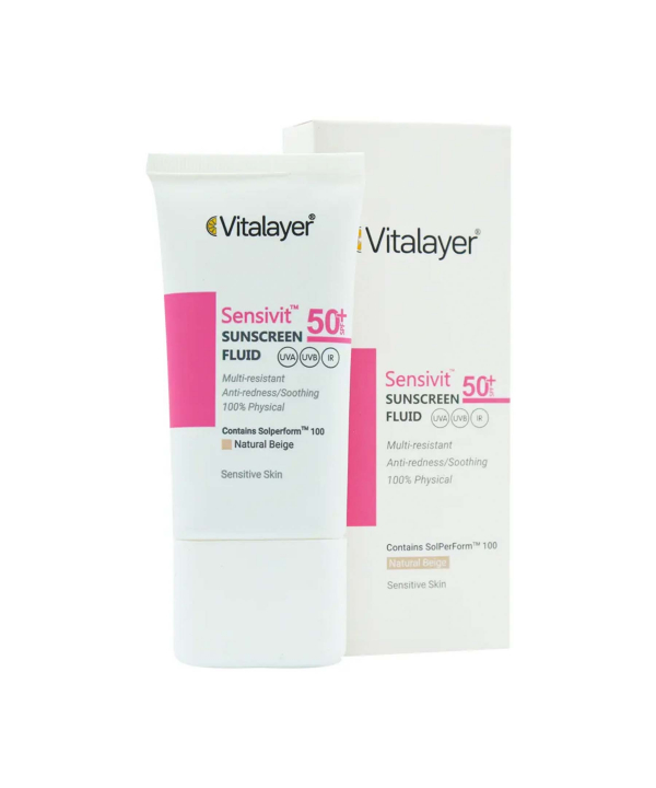 فلوئید ضدآفتاب سنسیویت ویتالیر Vitalayer حجم 50 میلی لیتر