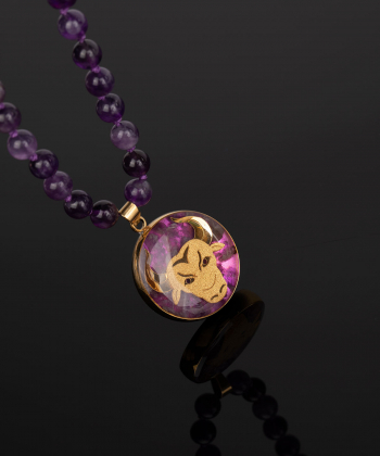گردنبند سام نورزاده Noorzadeh Gold Art طرح ماه اردیبهشت کد 131