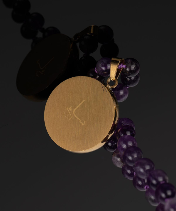 گردنبند سام نورزاده Noorzadeh Gold Art طرح ماه اردیبهشت کد 131
