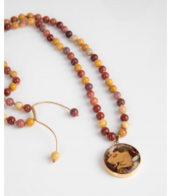 گردنبند سام نورزاده Noorzadeh Gold Art طرح ماه دی کد 881