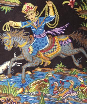 فرش دستباف راه ابريشم Rahe abrisham كد 1152