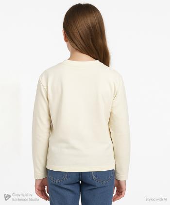 تیشرت آستین بلند دخترانه مرینو مدل 1472