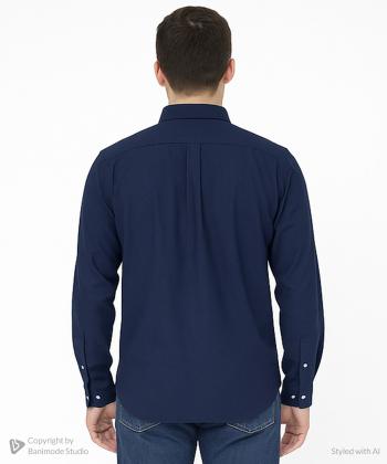 پيراهن آستين بلند لينن مردانه فريولي كد 11126