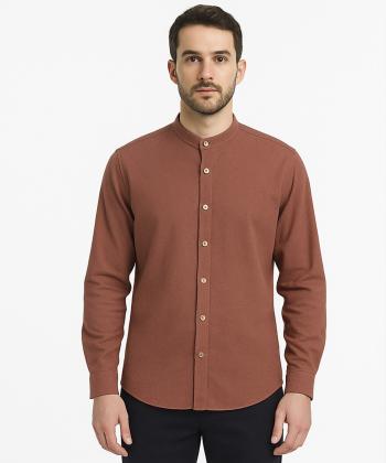 پيراهن آستين بلند لينن مردانه فريولي كد 11125