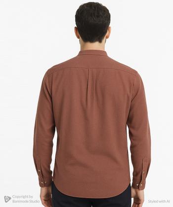 پيراهن آستين بلند لينن مردانه فريولي كد 11125