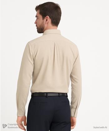 پيراهن آستين بلند لينن مردانه فريولي كد 11126