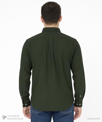 پيراهن آستين بلند لينن مردانه فريولي كد 11126