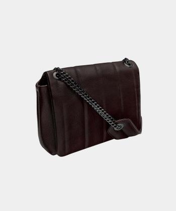 کیف دوشی چرم طبیعی زنانه نوین چرم Novin Leather مدل آناهید