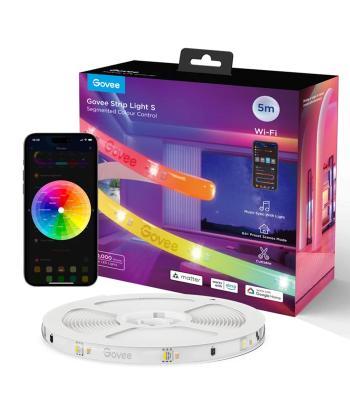 ريسه هوشمند 5 متري گووي RGBIC Wi-Fi + Bluetooth LED Strip Light S H612A