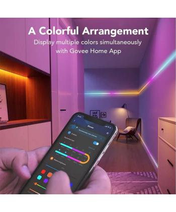 ريسه هوشمند 5 متري گووي RGBIC Wi-Fi + Bluetooth LED Strip Light S H612A