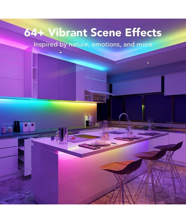 ريسه هوشمند 5 متري گووي RGBIC Wi-Fi + Bluetooth LED Strip Light S H612A