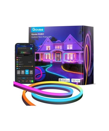 ريسه هوشمند فضاي باز 10 متري گووي مدل RGBIC Outdoor Neon Rope Lights H61A8