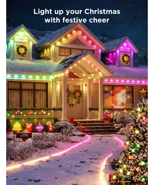 ريسه هوشمند فضاي باز 10 متري گووي مدل RGBIC Outdoor Neon Rope Lights H61A8