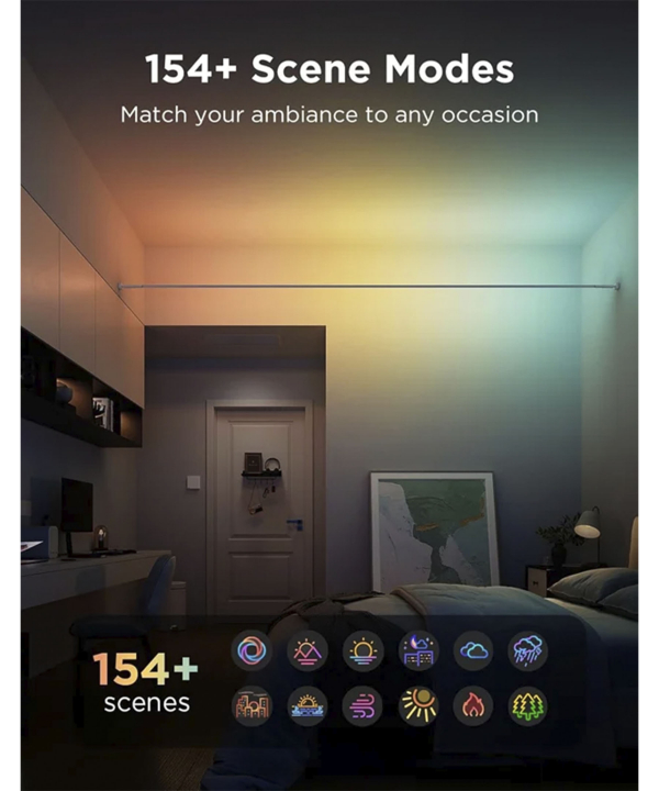 ريسه هوشمند 4 متري با كيت Skyline گووي مدل Strip Light with Skyline Kit H61B8