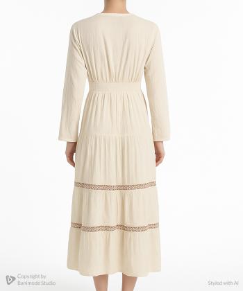 لباس ساحلي زنانه يقه گرد اندام كد 1505-2