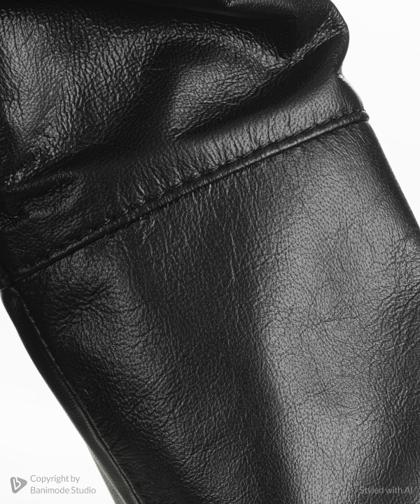 کت زنانه چرم طبیعی نوین چرم Novin Leather مدل باربارا