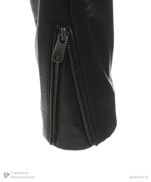 کت زنانه چرم طبیعی نوین چرم Novin Leather مدل باربارا