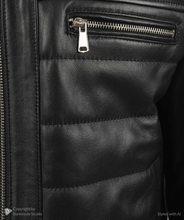 كت مردانه چرم طبيعي نوين چرم مدل 4011
