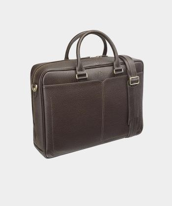 کیف اداری چرم طبیعی نوین چرم Novin Leather مدل منتو