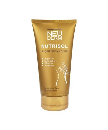 لوسیون بدن آرگان نوتریسل نئودرم مناسب پوست خشک حجم 150 میلی لیتر