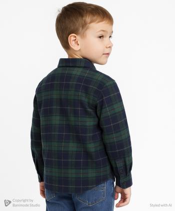 پيراهن آستين بلند پسرانه جين وست كد 44531401