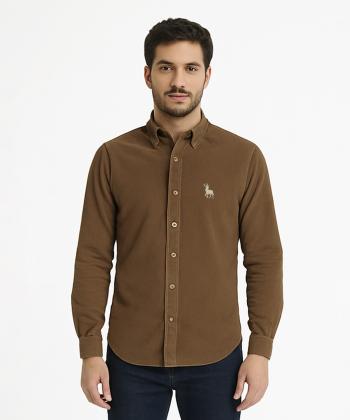 پیراهن مخمل کبریتی مردانه آروما کد 1104602-02