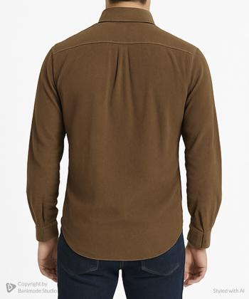 پیراهن مخمل کبریتی مردانه آروما کد 1104602-02