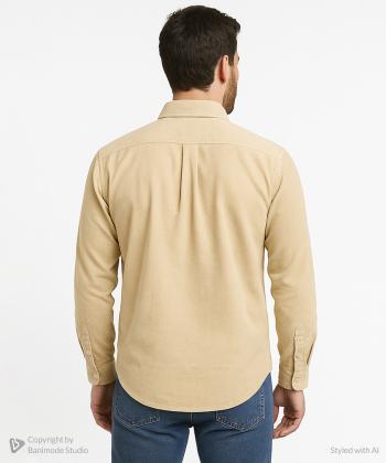 پیراهن مخمل کبریتی مردانه آروما کد 1104602-02