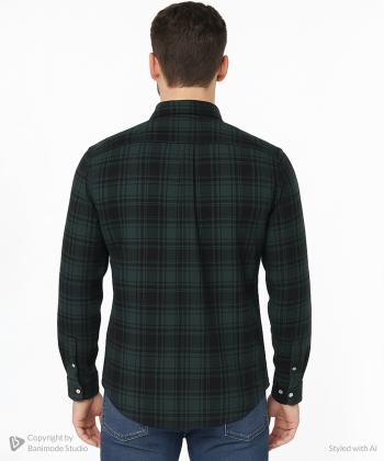 پیراهن آستین بلند مردانه آروما مدل 10402601