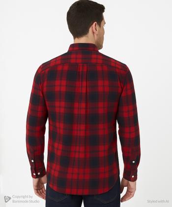 پیراهن آستین بلند مردانه آروما مدل 10402601