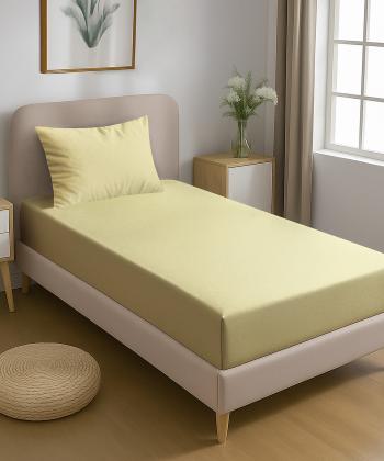 نیم ست ملحفه کشدار یک نفره دو تکه پامیل Pamil کد OO121HS