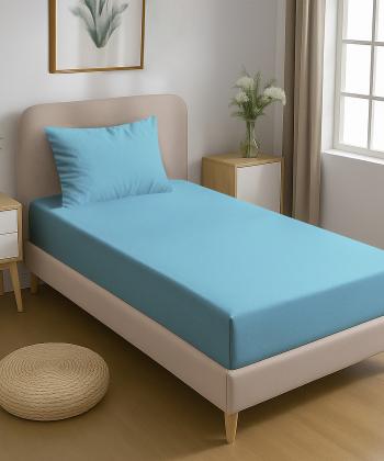 نیم ست ملحفه کشدار یک نفره دو تکه پامیل Pamil کد OO155HS