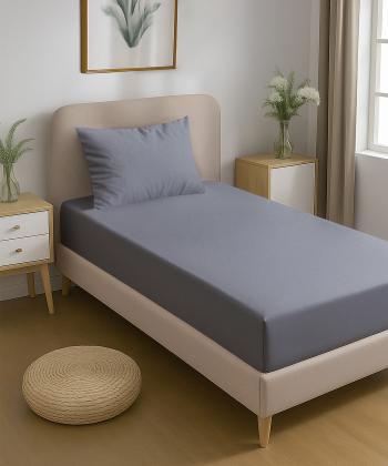 نیم ست ملحفه کشدار یک نفره دو تکه پامیل Pamil کد OO169HS