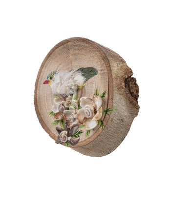 آویز دکوری دست ساز خانه مد فینوس مدل گل پرنده