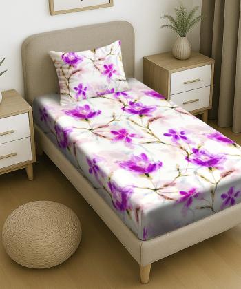 نیم ست ملحفه کش دار یک نفره دو تکه پامیل Pamil کد RH787HS