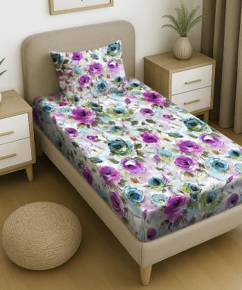 نیم ست ملحفه کشدار یک نفره دو تکه پامیل Pamil کد RH888HS