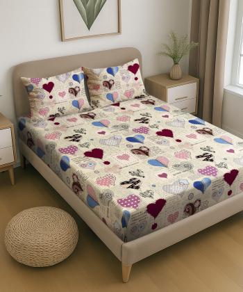 نیم ست ملحفه کشدار دو نفره سه تکه پامیل Pamil کد RI918HK