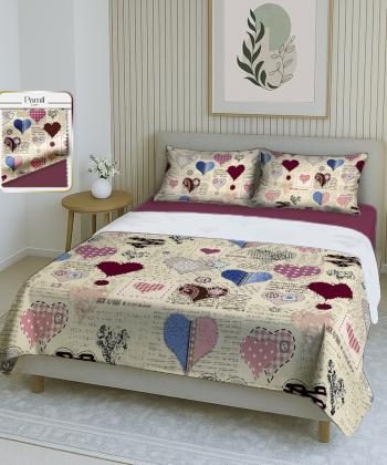 سرویس ملحفه کشدار دونفره چهار تکه پامیل Pamil کد RI918SK