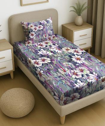 نیم ست ملحفه کشدار یک نفره دو تکه پامیل Pamil کد RI930HS