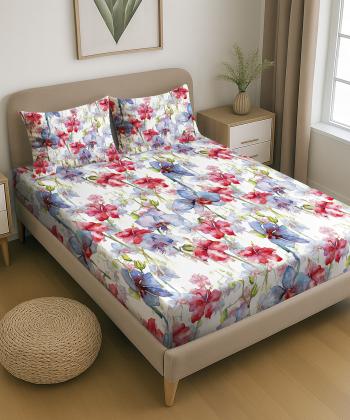 نیم ست ملحفه کش دار دو نفره سه تکه پامیل Pamil کد RK878HQ