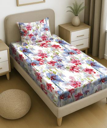 نیم ست ملحفه کش دار یک نفره دو تکه پامیل Pamil کد RK878HS