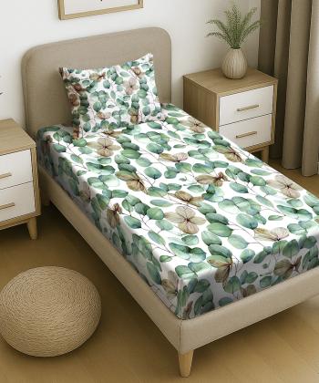 نیم ست ملحفه کش دار یک نفره دو تکه پامیل Pamil کد RK985HS