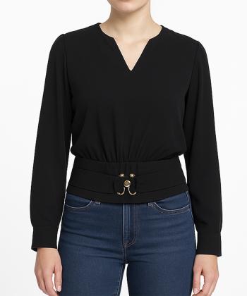 بلوز آستین بلند زنانه الوژ مدل 4w12111112