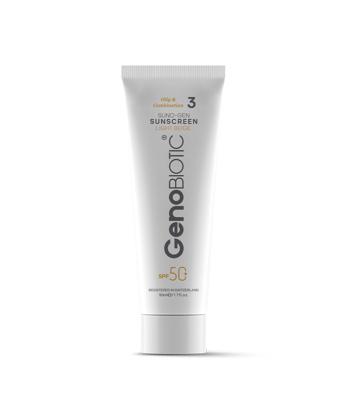 کرم ضدآفتاب رنگی SPF50 ژنوبایوتیک Geno Biotic مدل Suno Gen2 حجم 50 میلی لیتر