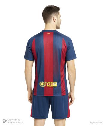 ست تيشرت و شلوارك مردانه تيم بارسلونا دوكزيگ كد 1058