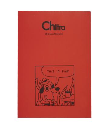 دفتر مشق 80 برگ چیترا طرح اسکلت