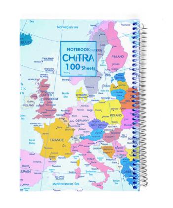 دفتر 100 برگ سیمی جلد سخت چیترا مدل جنگنده